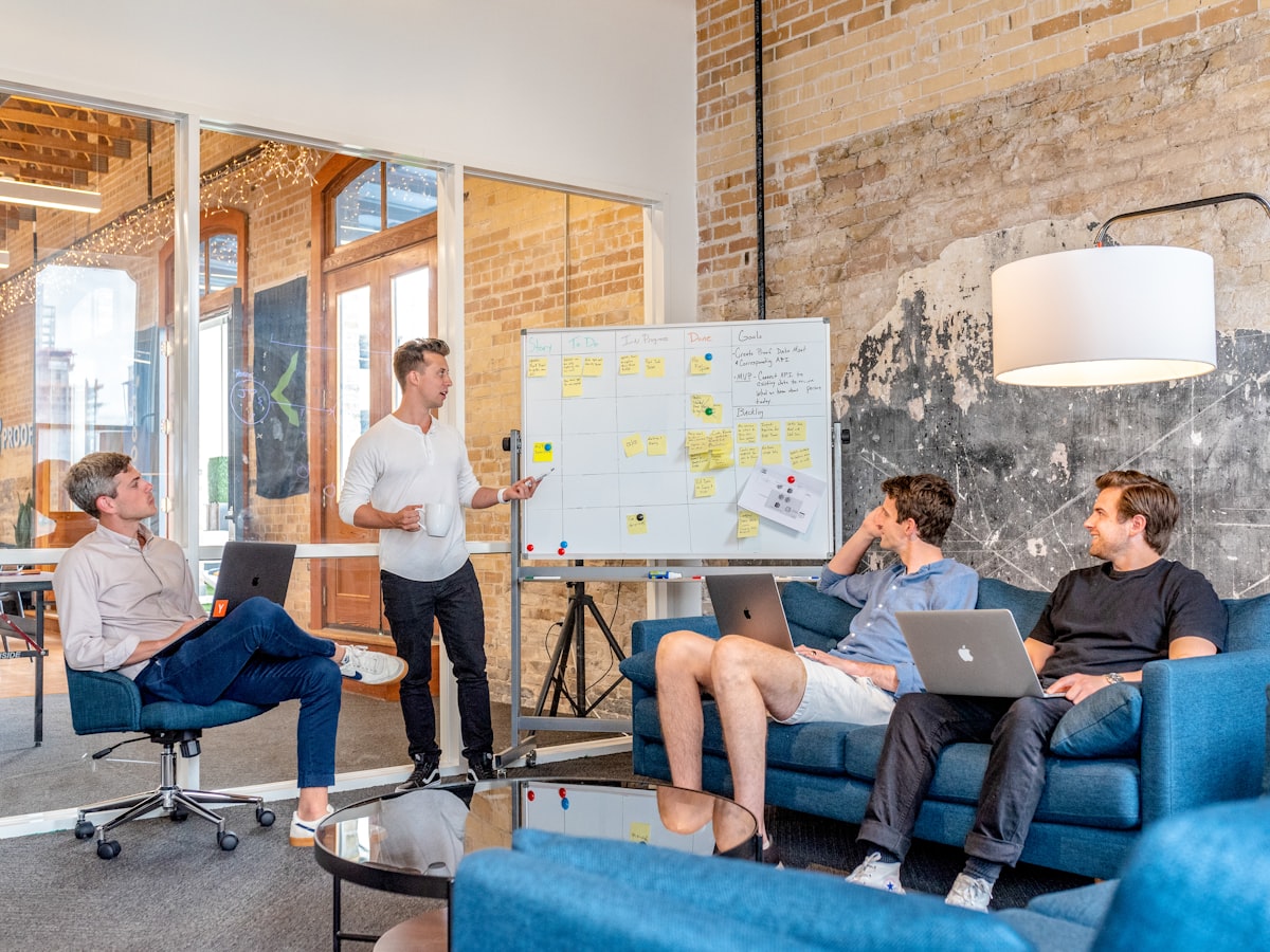 Marketing team presenting brand campaign strategy in a Singapore agency meeting room